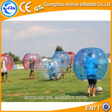 High qualtiy 1.0mm TPU crazy human bubble ball,bumper ball soccer for adult
